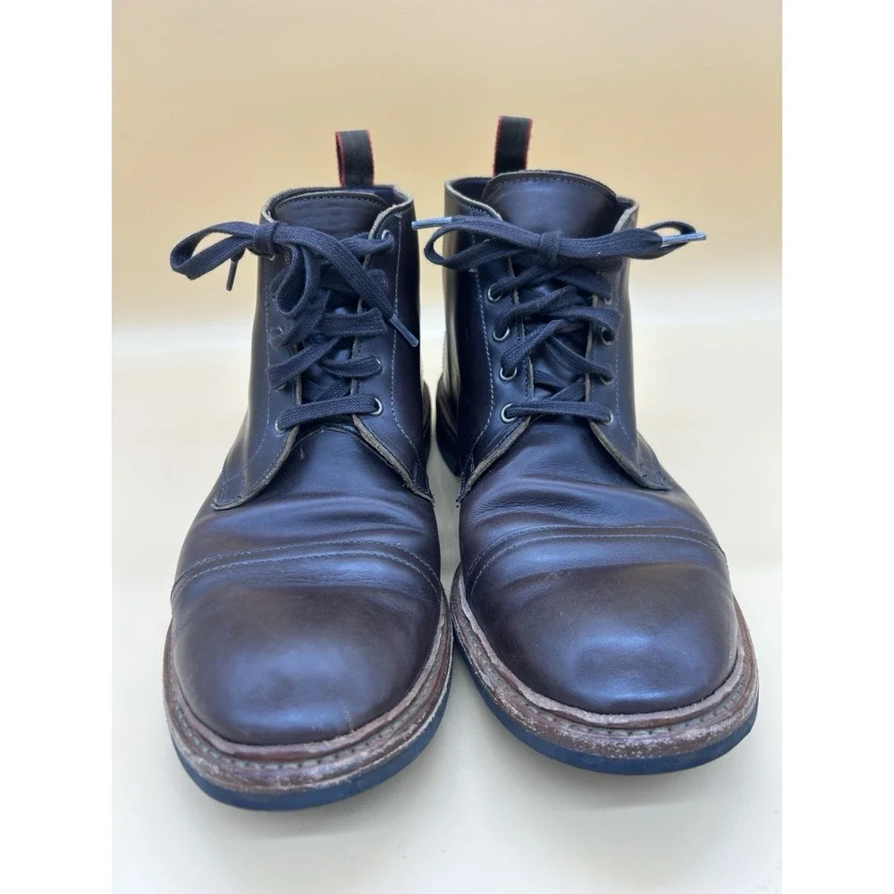 Allen Edmonds Patton Weatherproof Cap Toe Boots Dark Brown 13B Dainite USA
